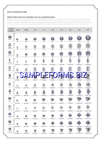 Diamond Size Chart 1 pdf free